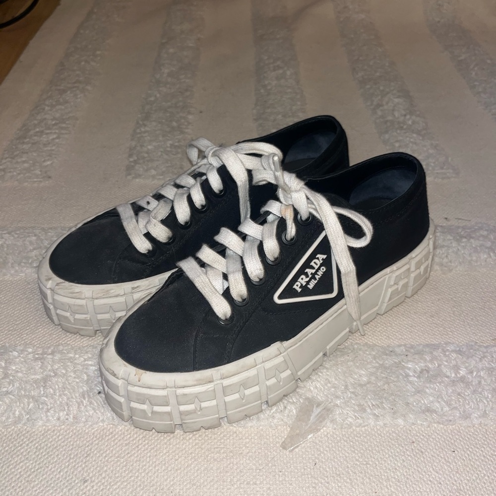 Prada nylon platform sneakers - Picture 4 of 4